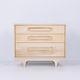 moderne Kommode / Massivholz / Ahornholz / Holzfurnier