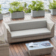 modernes Sofa / für den Außenbereich / grau / beige