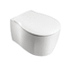 wandhängendes WC / Keramik / für Privatgebrauch / oval