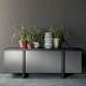 modernes Sideboard / lackiertes Holz
