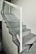 Stahlgeländer / Glasplatten / für den Innenraum / für Treppen