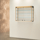 Industriedesign-Vitrinenschrank / wandmontiert / Stahl / Hartglas