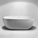 ovale Badewanne / freistehend / für Wohnungen / Acryl