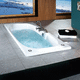 Acryl-Badewanne / Wassermassage / weiß