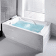 Acryl-Badewanne / doppelt / Wassermassage / weiß
