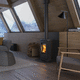Holz-Kaminofen / 5 kW...10 kW / Multibrennstoff / freistehend