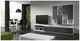 moderne Wohnwand / Holz / lackiertes Holz