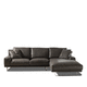 Ecksofa / Farbe anpassbar / Leder / 3 Plätze