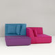 Modulsofa / Eck / modern / Stoff