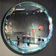 wandmontierter Spiegel / modern / rund