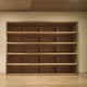 wandmontiertes Bücherregal / Decke/Boden / modern / für Gewerbegebrauch