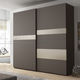 moderner Kleiderschrank / melaminbeschichtet / mit Schiebetür