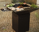 Bioethanol-Gartengrill / freistehend / COR-TEN®-Stahl / Stahl
