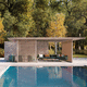 selbsttragende Pergola / Holz / Aluminium / Polycarbonat-Überdachungen