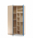 Eckkleiderschrank / modern / Holz / mit Schwingtür