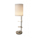 Tischlampe / Edelstahl / aus lackiertem Aluminium / Glas