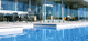 Schutzabsperrung / feststehend / Glas / für Pool