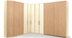 Eckkleiderschrank / modern / Holz / mit Schwingtür