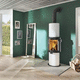Holz-Kaminofen / 7 kW / Multibrennstoff / freistehend