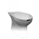 behindertenfreundlicher Toilettensitz / Kunststoff / Harz / für Gesundheitseinrichtungen