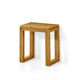 moderner Hocker / Holz / für Badezimmer / braun
