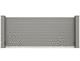 einflügeliges Tor / Schiebe / Aluminium / Lamellen