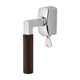 Fenstergriff / Metall / Holz / modern