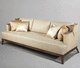 modernes Sofa / Samt / Satin / braun