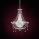 moderner Kronleuchter / Swarovski®-Kristall / mit Glühlampe