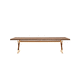moderner Couchtisch / Holz / Gestell aus Holz / rechteckig