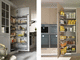 moderner Lagerschrank für Küchen / Holz