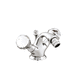Bidet-Einhebelmischer / Aufsatz / Metall / Swarovski®-Kristall