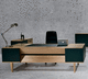 Chefschreibtisch / modern / Holz / für Gewerbegebrauch