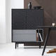 hohes Sideboard / modern / MDF / Holzfurnier