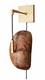 Wandleuchte / originelles Design / für den Innenraum / Holz