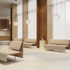 Modulsofa / modern / Aluminium / aus lackiertem Stahl