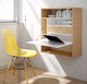 wandmontierter Schreibtisch / modern / Holz