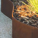 Randstein für Garten / Stahl / gebogen / gerade