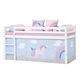Hochbett / Einpersonen / modern / für Mädchen