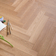 Mehrschichtparkett / Eiche / Mattfinish / verklebt