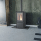 Pelletkaminofen / 0 - 5 kW / 5 kW...10 kW / bodenstehend