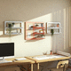 wandmontiertes Regal / modern / Stahl / Kork