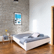 Doppelbett / modern / für Eckeinbau / Sperrholz