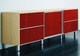 modernes Sideboard / Holzfurnier / melaminbeschichtet