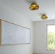 moderne Deckenleuchte / rund / Metall / LED