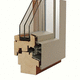 Aluminiumfenster / Holz / Schiebe / mit Dreifachverglasung