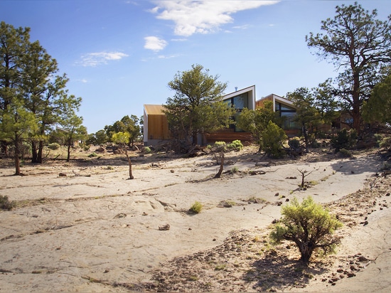 ERFÜLLEN SIE ENTWURFS-ABDECKUNGS-WÜSTEN-HAUS IM CORTEN STAHL