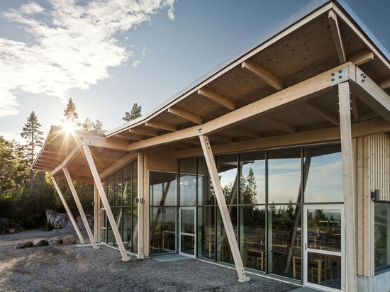 Sweco Architekten errichtet timber-framed Gaststätte Schwedens Hemsö an der Festung