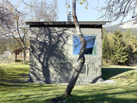 Ein Architekt? s-Feiertags-Haus in Wallis, die Schweiz