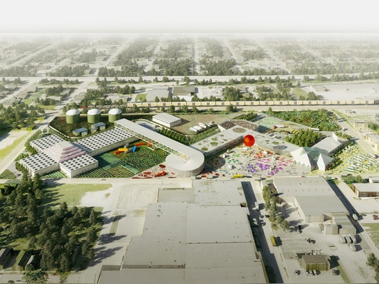 OMA masterplans ein Nahrungsmittelhafen in Westlouisville, Kentucky